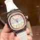 Replica Patek Philippe Nautilus SS Diamond Women Watch White MOP Face (2)_th.jpg